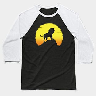 Lion Rising Baseball T-Shirt